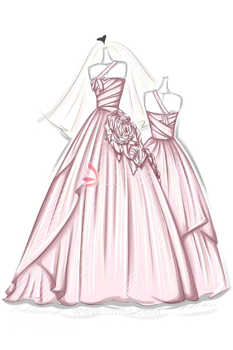 Elegant Ball Gown Wedding Dress Drawing | wedding