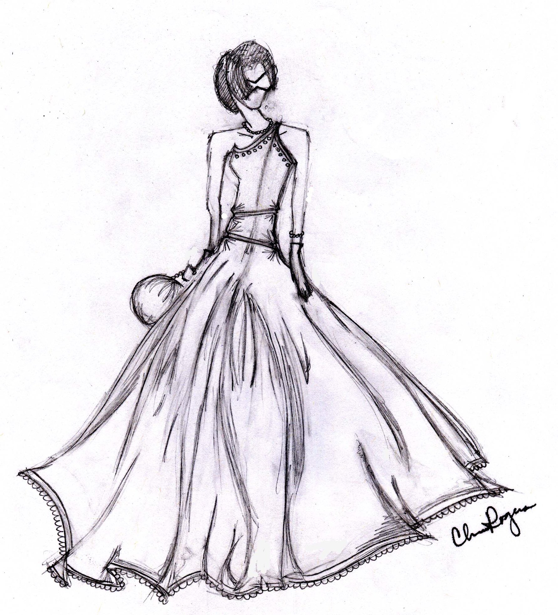 1782x1962 Ball Gown Sketch By Cjrogers1993 - Ball Gown Sketch