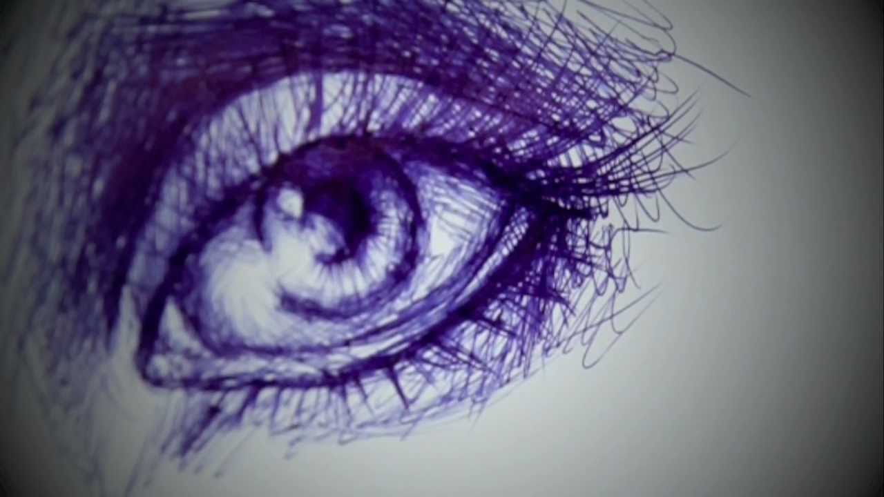 1280x720 Drawing With A Ballpoint Pen. - Ball Pen Sketches