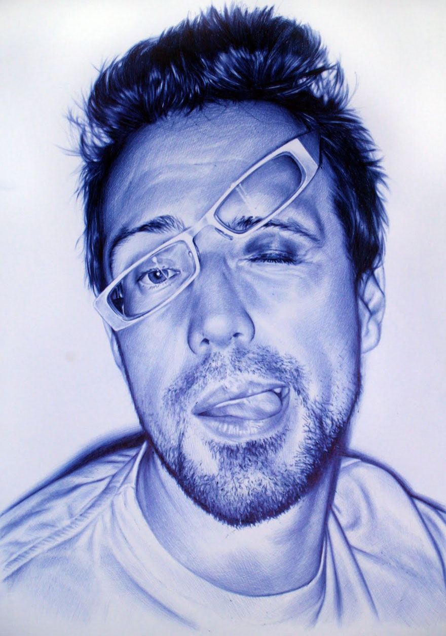 880x1255 Post Your Most Amazing Examples Of Ballpoint Pen Art Bored Panda - Ball Pen Sketches
