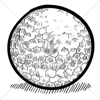 325x325 Golf Sketch Gl Stock Images - Ball Sketch