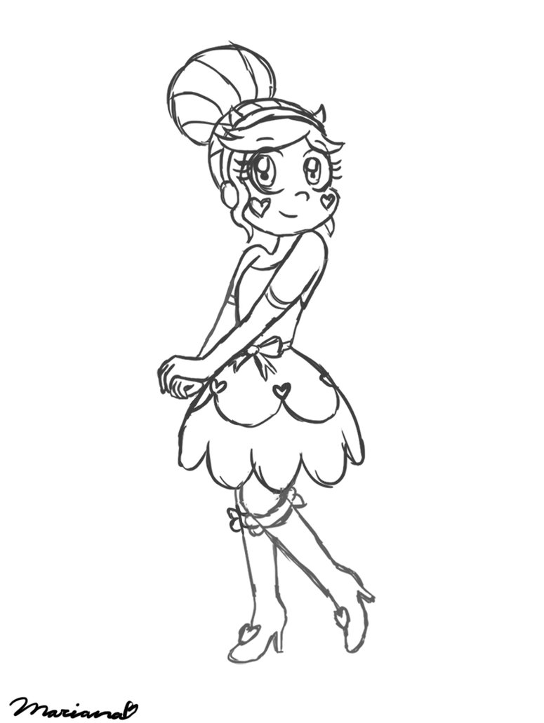 775x1031 Star Butterfly - Ball Sketch