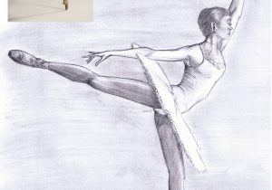 300x210 Pencil Sketches Of Ballerinas Trendy Pencil Sketches Of Dancers - Ballerina Pencil Sketch