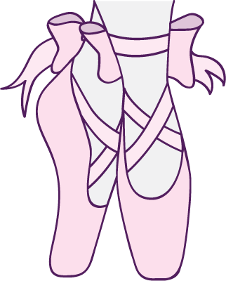 322x400 Drawn Ballet Ballet Slipper - Ballerina Shoes Sketch