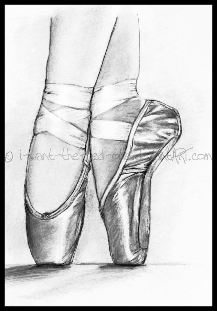 747x1070 Pointe Shoe Sketch Ballerina Shoes Drawing Drawing Ballerina - Ballerina Shoes Sketch