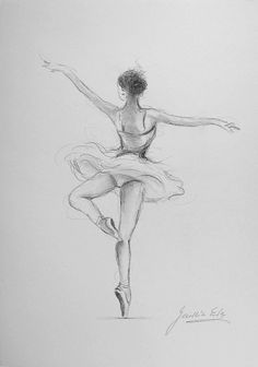 Ballerina Sketch Drawing