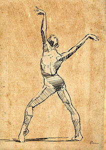 212x300 Ballerina Drawings Fine Art America - Ballerina Sketch Drawing