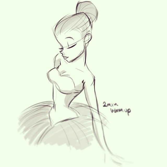 640x640 Ballerina, Ballet, Sketch, Drawing Ballerina, Balletto Classico - Ballerina Sketch Easy