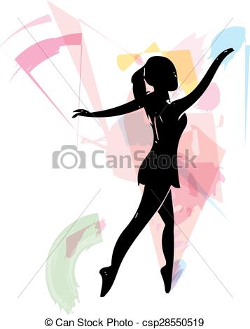 357x470 Ballet Dancer Illustration. Abstract Sketch Of Beautiful Ballerina. - Ballet Dancer Sketch