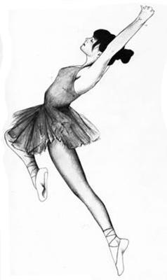 238x400 Pencil Sketches - Ballet Dancer Sketch