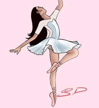 320x347 Drawing Of Khandis! - Ballet Girl Sketch