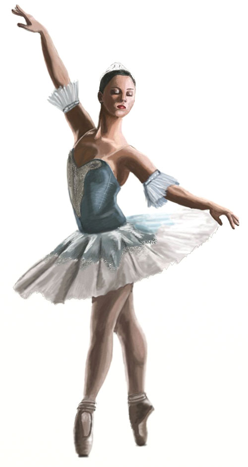 500x940 How To Draw A Ballerina - Ballet Girl Sketch