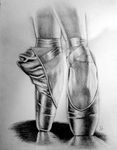 236x303 Ballerina Shoes. Pencil Drawing Artist Inspiration - Ballet Shoes Sketch