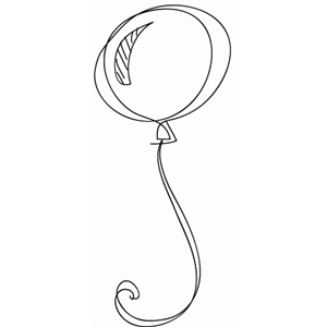 300x300 Silhouette Design Store - Balloon Sketch