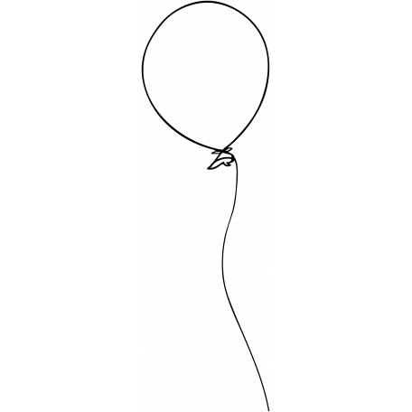 456x456 Balloon Doodle Template 002 Graphic By Janet Scott Pixel - Balloon Sketch