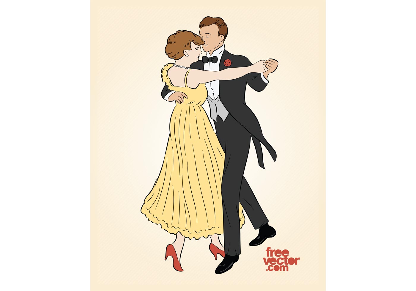 1400x980 Ballroom Dance Free Vector Art - Ballroom Dancing Sketches