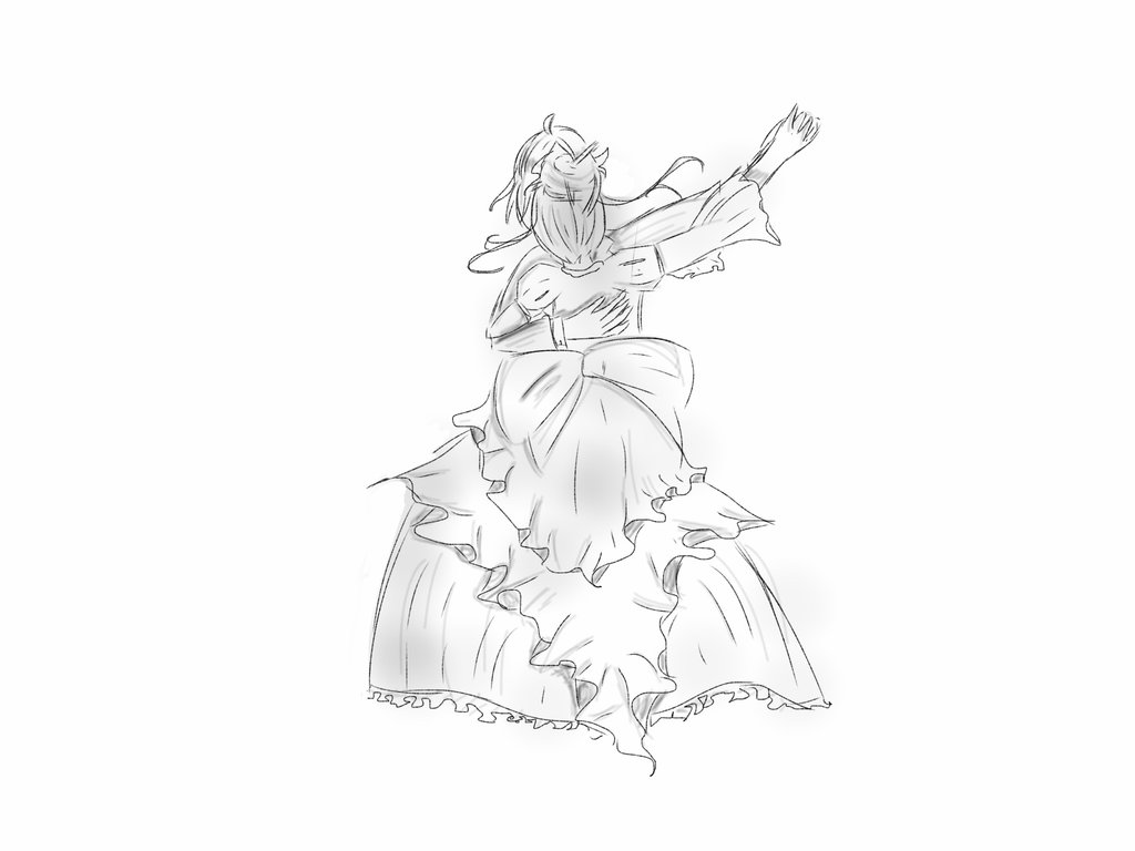 1024x768 Ballroom Dancing Sketch By Ichigofuri - Ballroom Dancing Sketches