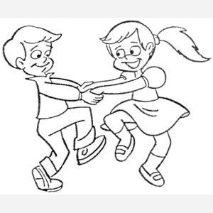 300x300 Drawn Dancer Ballroom Dance 3302128 - Ballroom Dancing Sketches