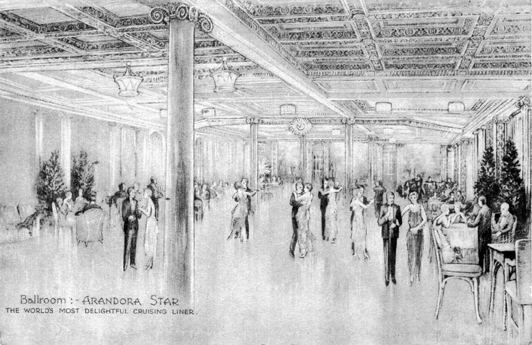 765x496 Arandora Star - Ballroom Sketch