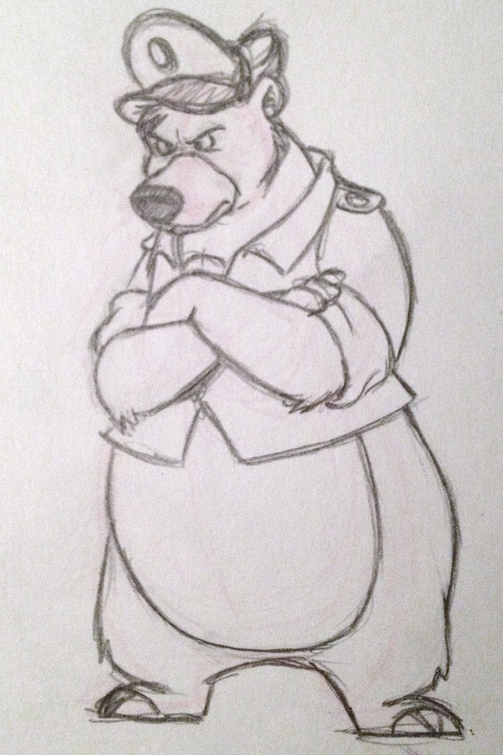 729x1095 Baloo Sketch By Mytsart - Baloo Sketch