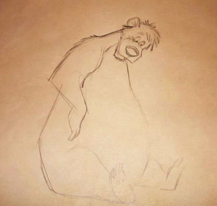 700x665 Disney Studios - Baloo Sketch