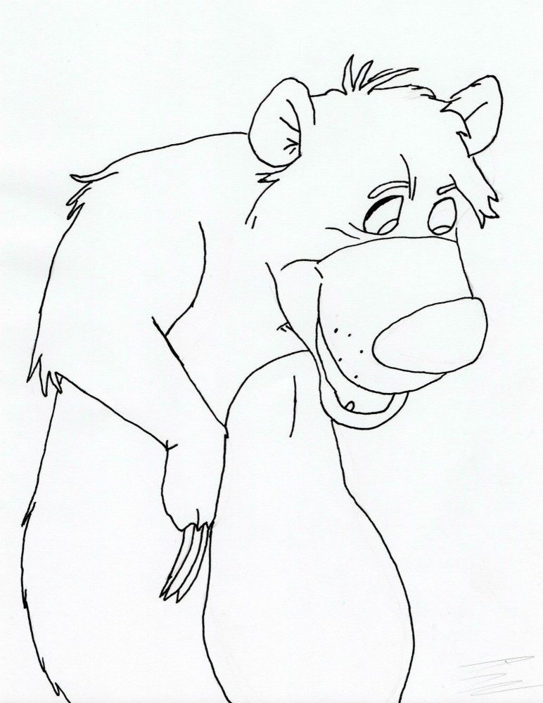 772x1000 Fanart Balu - Baloo Sketch