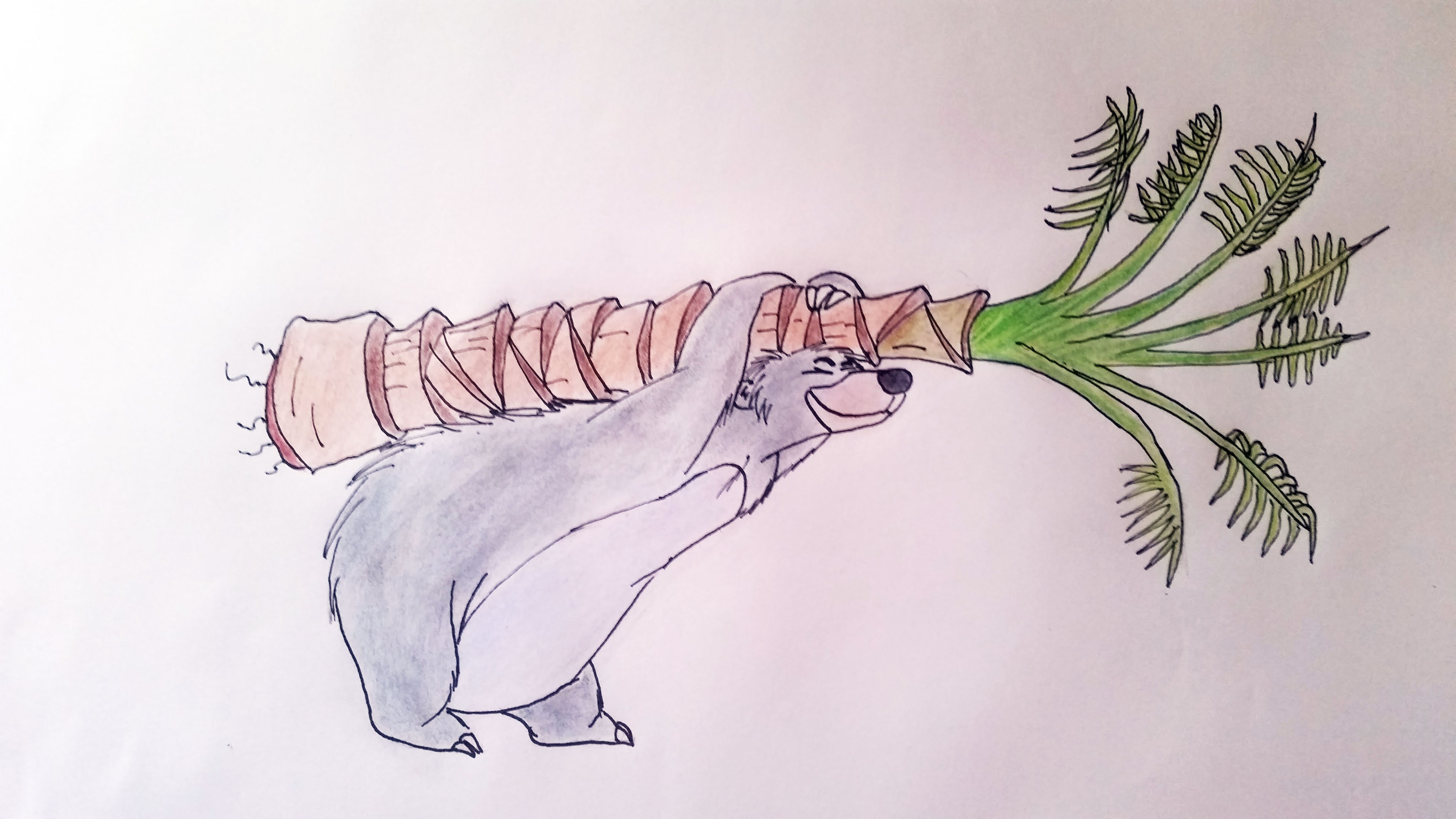 4096x2304 How To Draw Baloo From The Jungle Book - Baloo Sketch