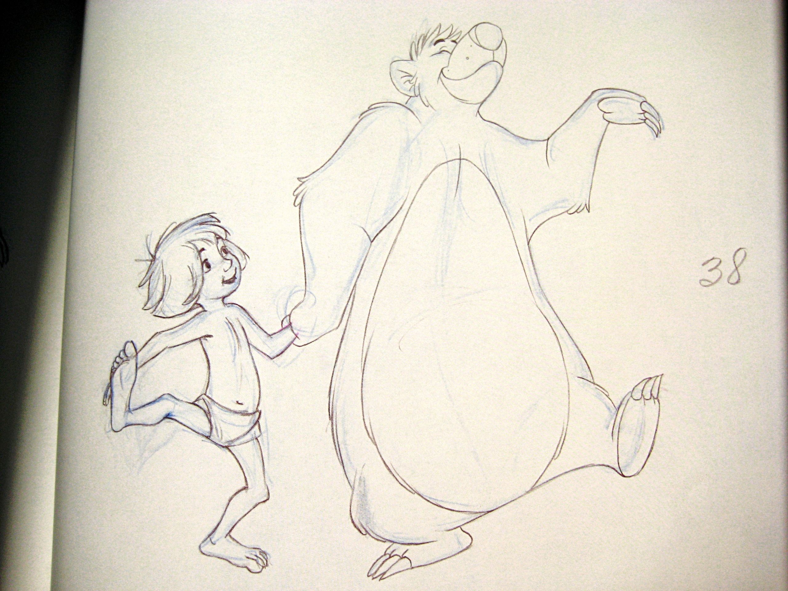 2560x1920 Walt Disney Characters Photo Walt Disney Animation - Baloo Sketch
