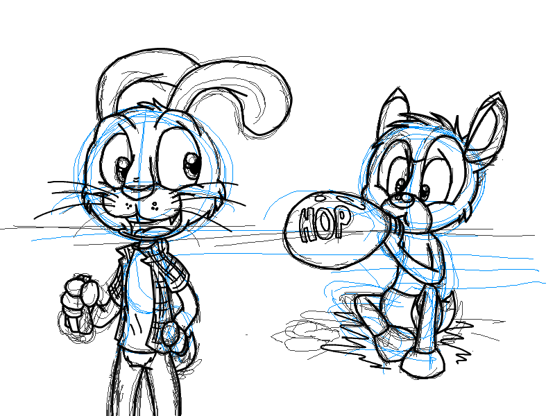 800x600 Eb And Bambi (Sketch) By Hoodiewolf03 - Bambi Sketch