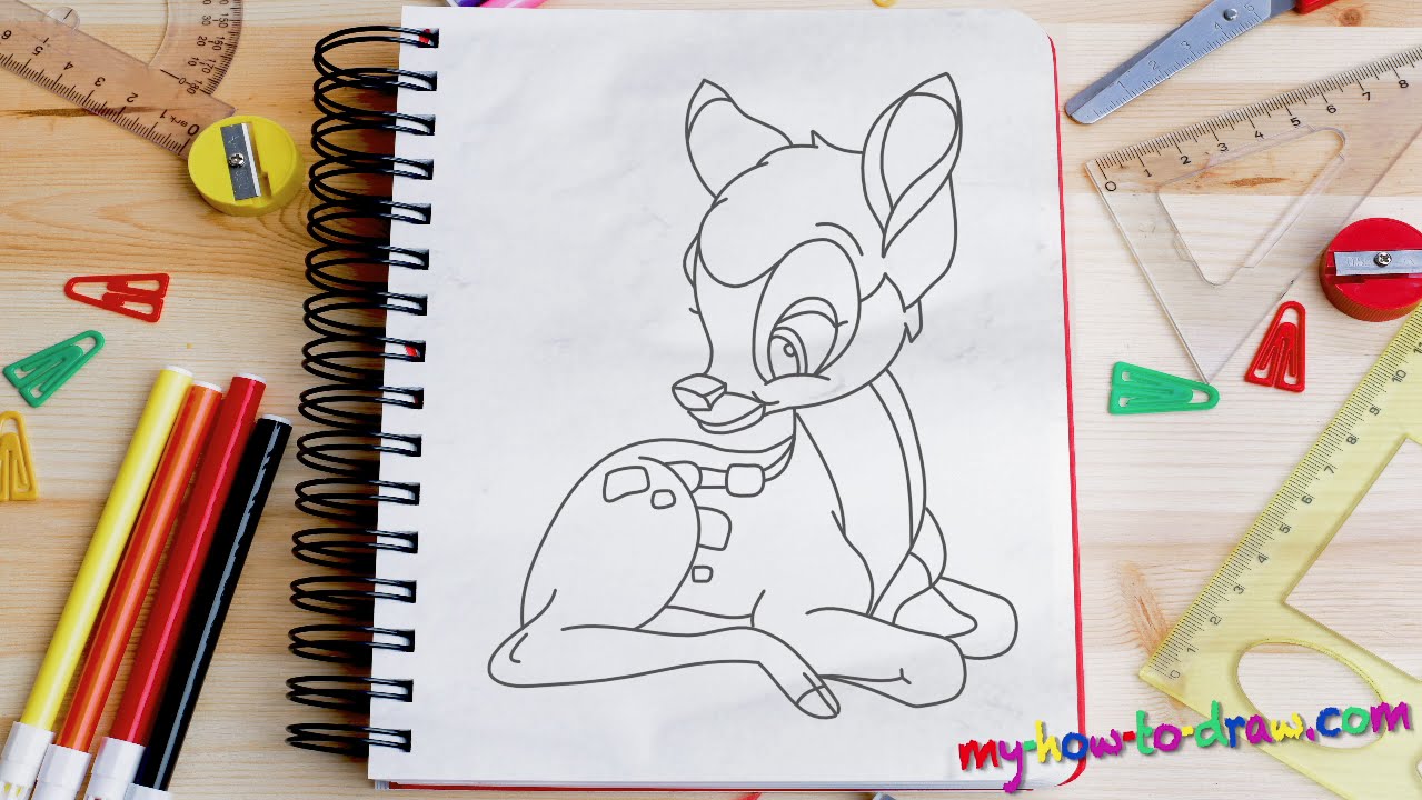 1279x720 How To Draw Bambi - Bambi Sketch