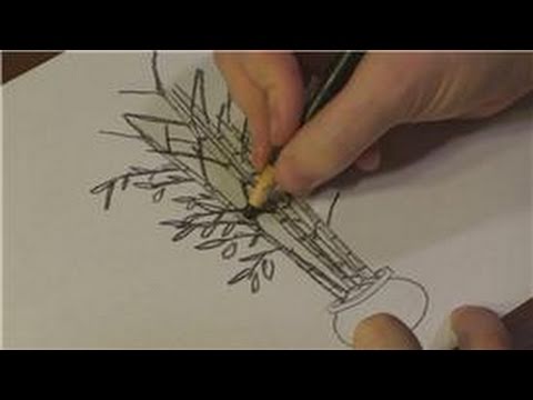 480x360 Nature Drawings How To Draw Bamboo Trees - Bamboo Pencil Sketch