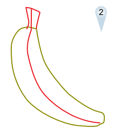 220x260 Drawn Sketch Banana - Banana Sketch
