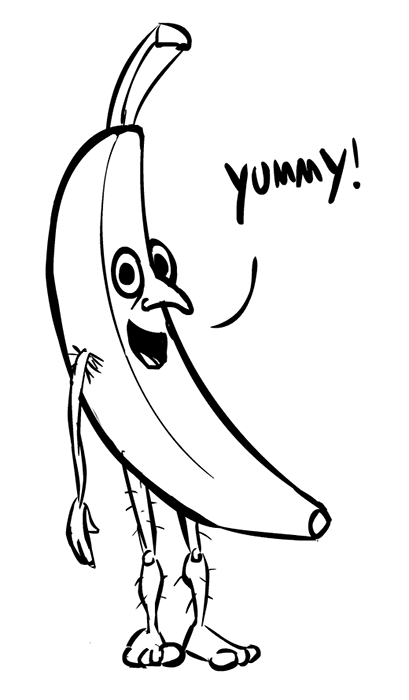 409x700 Mary Varn On Twitter Banana Sketch. Httpt.co00rrnpaj - Banana Sketch