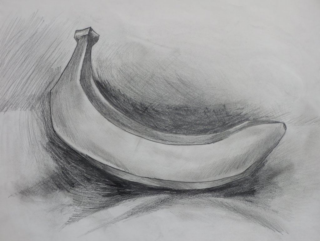 1024x774 Banana Sketch =w= By Heali Aquastar - Banana Sketch