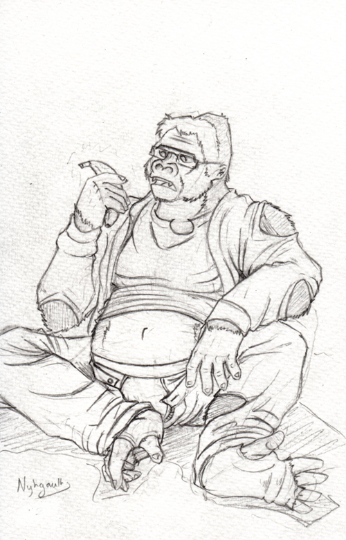 500x781 Deevolution Banana (Sketch) By Nyhgault - Banana Sketch Images