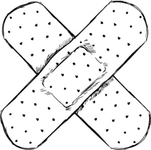 300x297 By E. M. Stormo The Conium Review - Band Aid Sketch