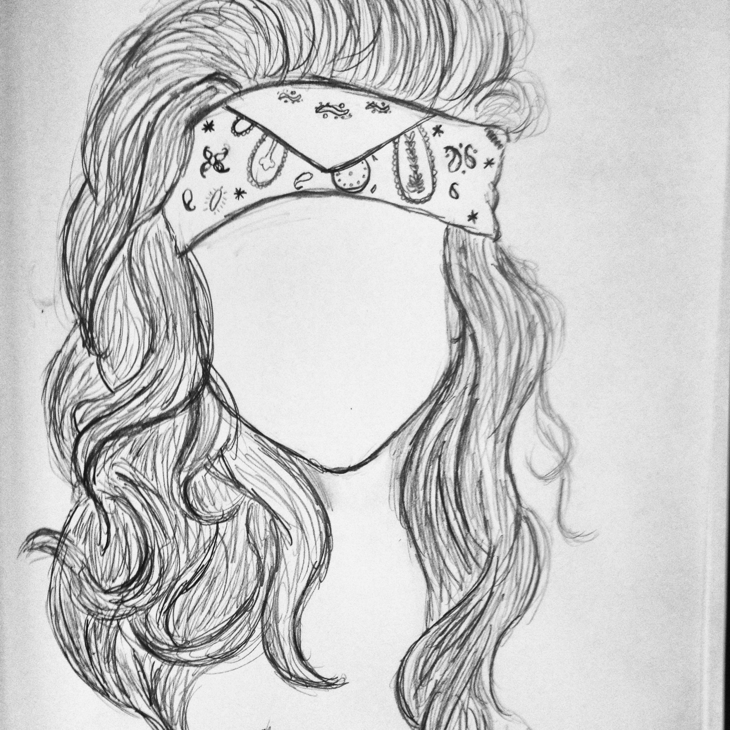 2448x2448 Bandana Dream Drawings, Art And Art Drawings - Bandana Sketch