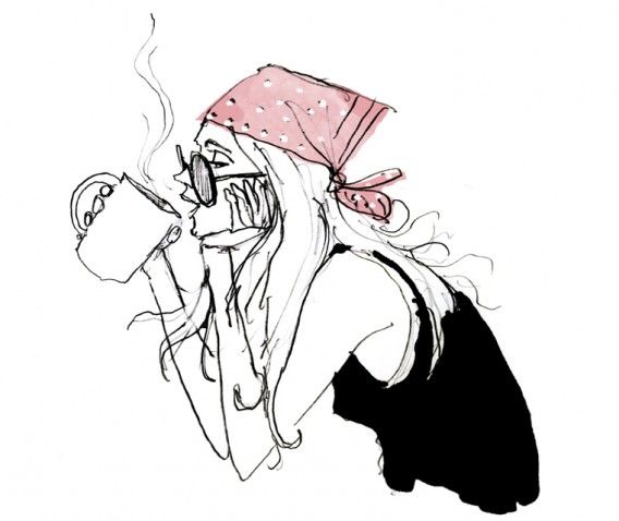 568x478 Scarf Clipart Head Bandana 28 - Bandana Sketch