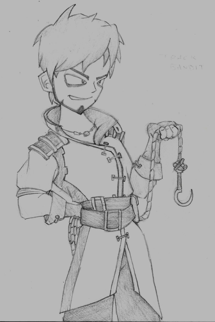 730x1094 Character Concepts - Bandit Sketch
