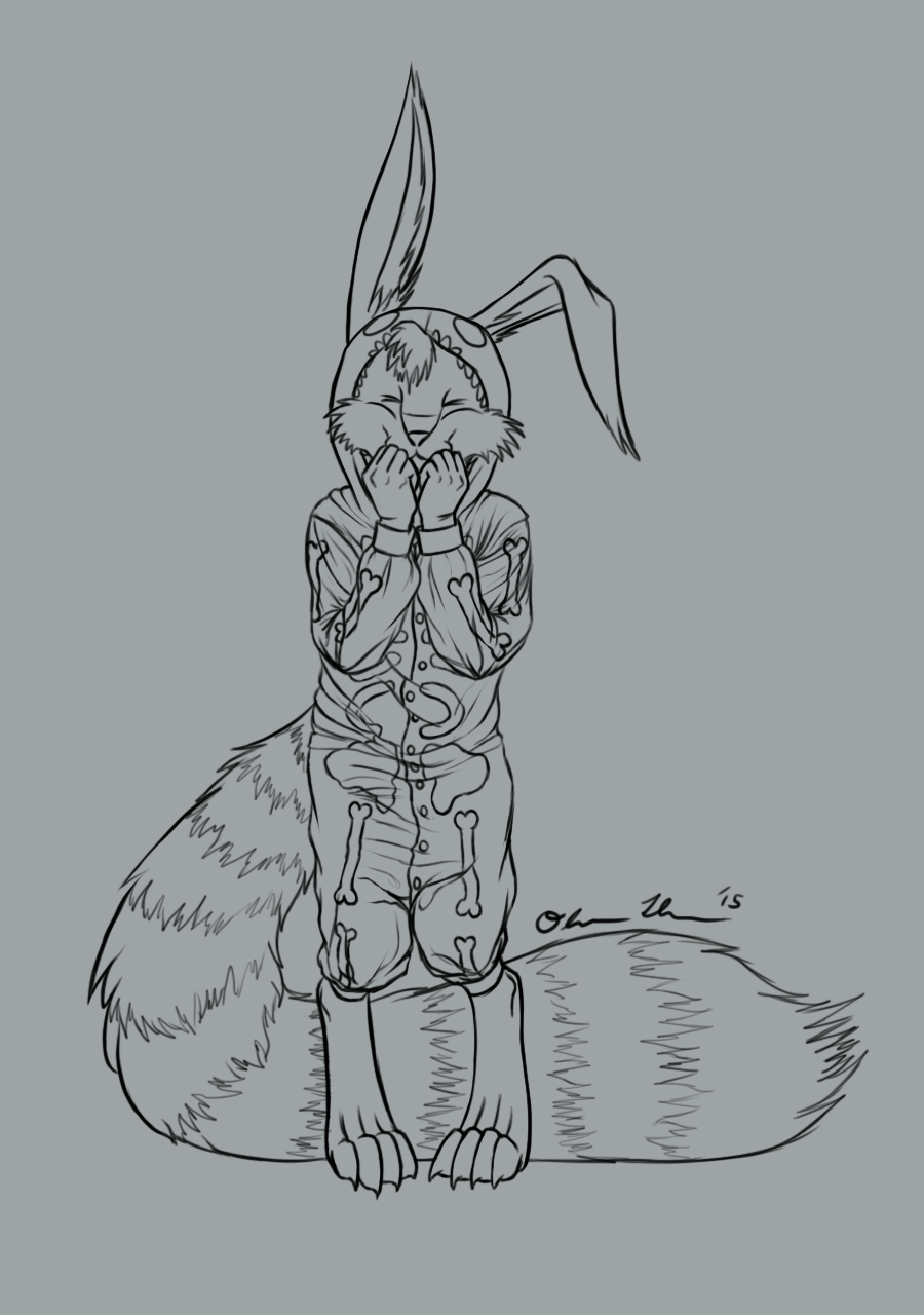 900x1280 Commission - Bandit Sketch