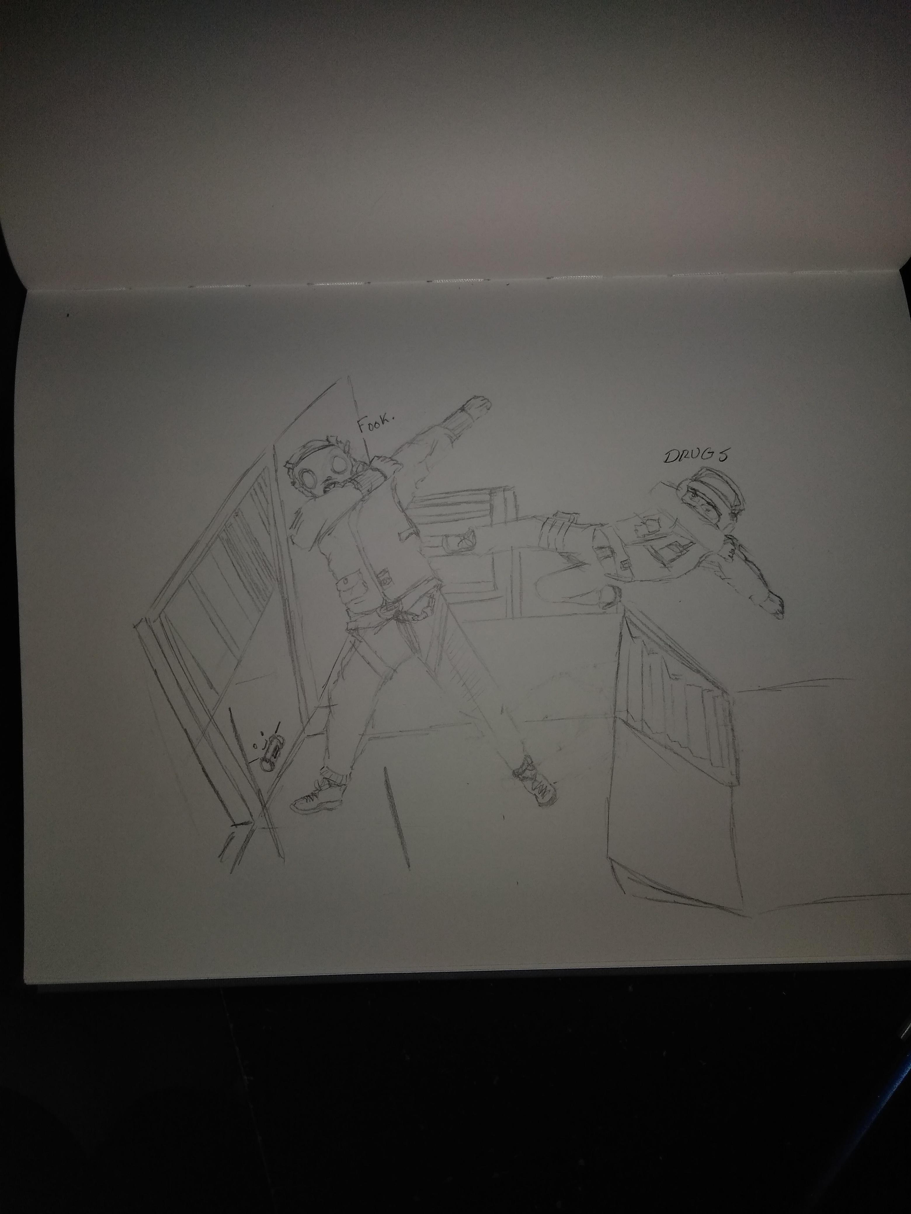 3120x4160 Thatcher V Bandit Sketch. Ignore The Horrible Background. Rainbow6 - Bandit Sketch