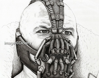 340x270 Bane Drawing Etsy - Bane Sketch
