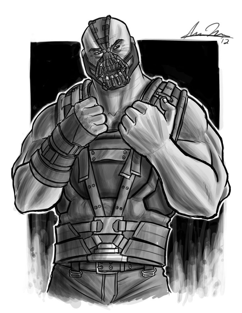 786x1017 Charity Sketch Bane By Darkeblue - Bane Sketch