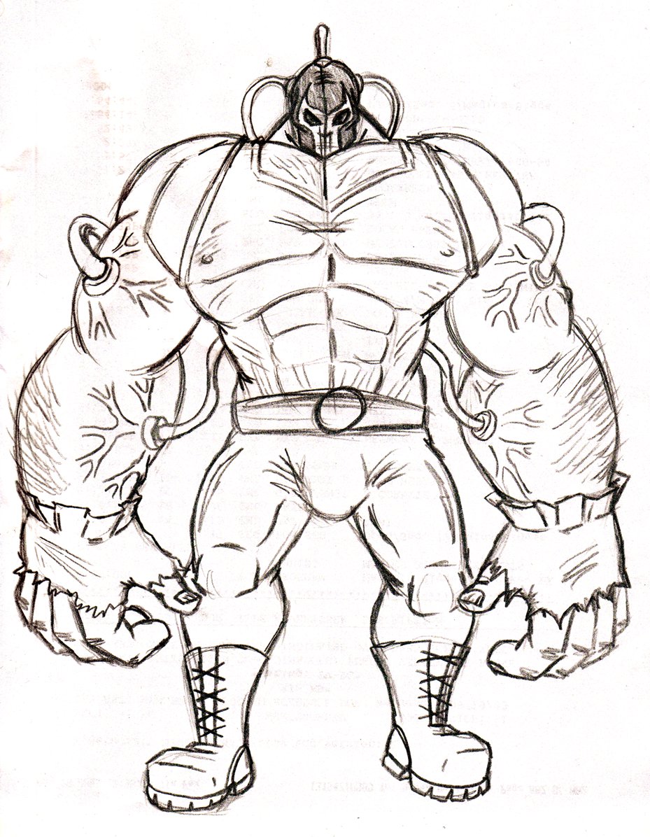 929x1196 Image - Bane Sketch