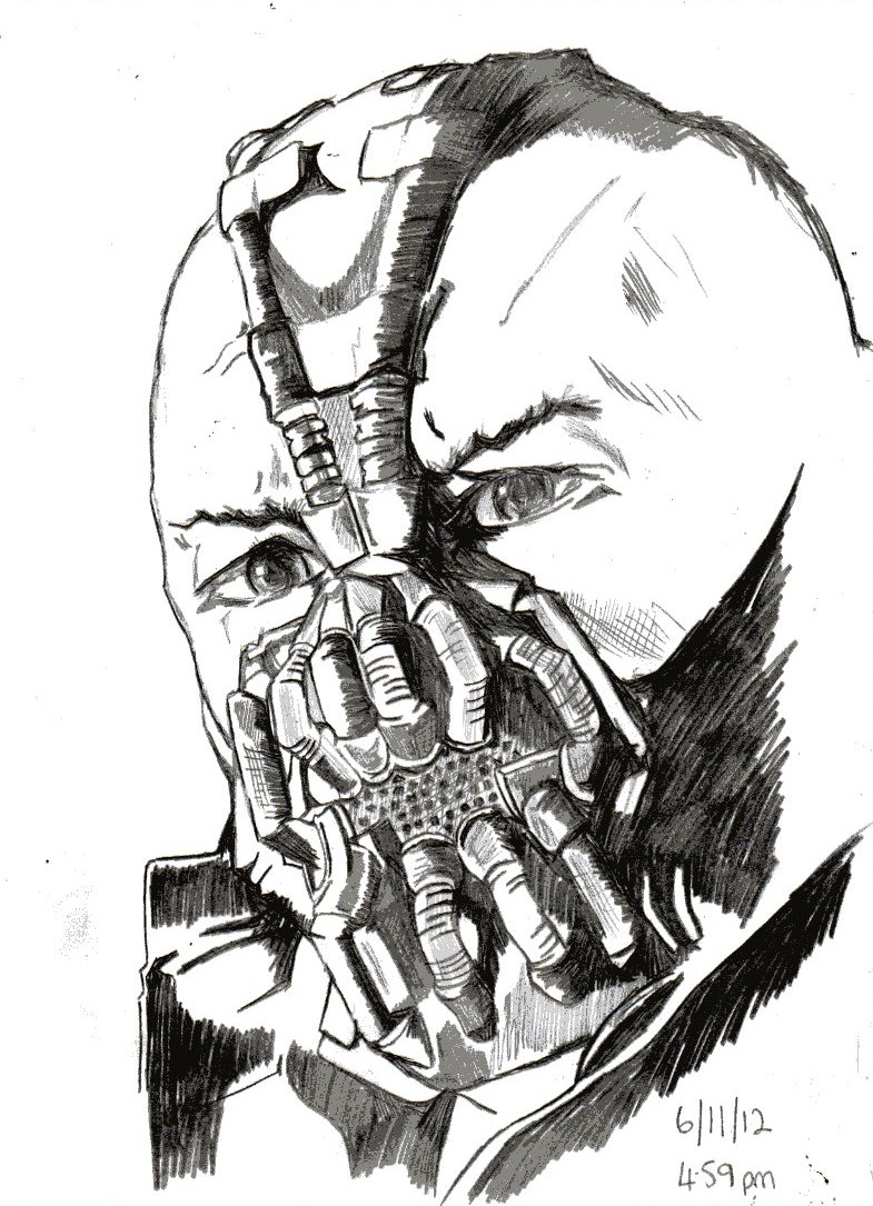 785x1085 My World Bane Sketch Using Pencil 61112 - Bane Sketch