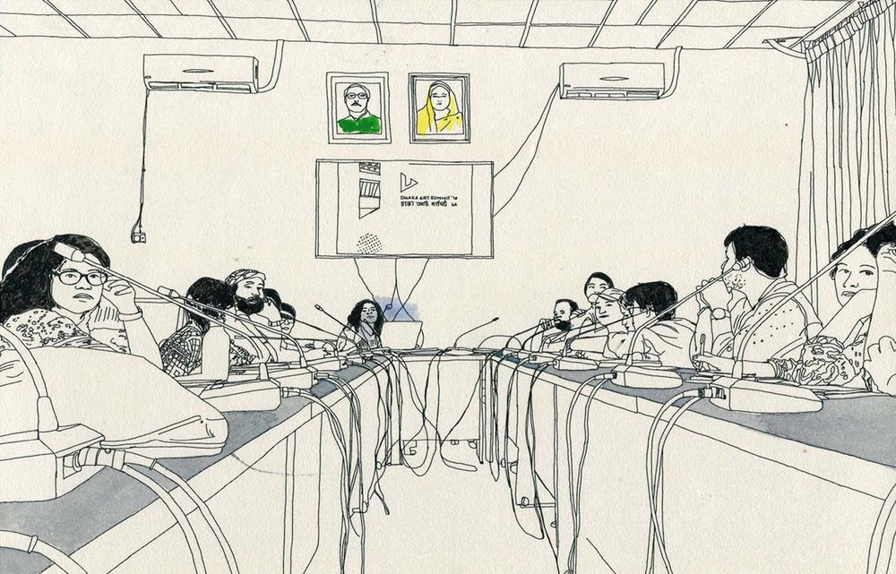 1000x641 Sketch Essay Das 2018 Art Mediation Training Workshop Dhaka Art - Bangladesh Sketch