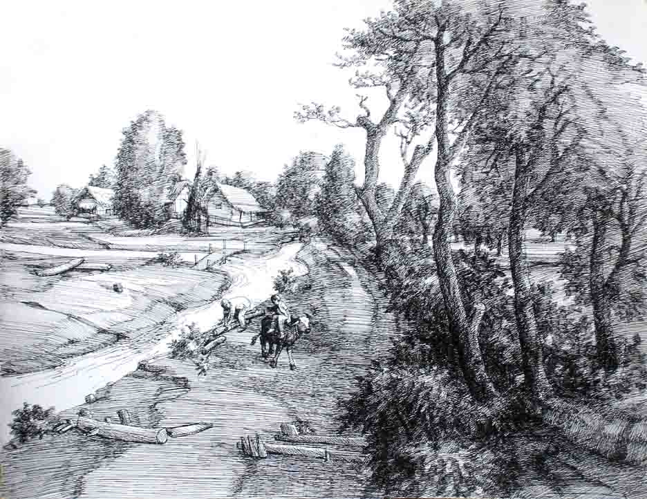 936x722 Sketch Of Bangladesh Anisur Rahman - Bangladesh Sketch