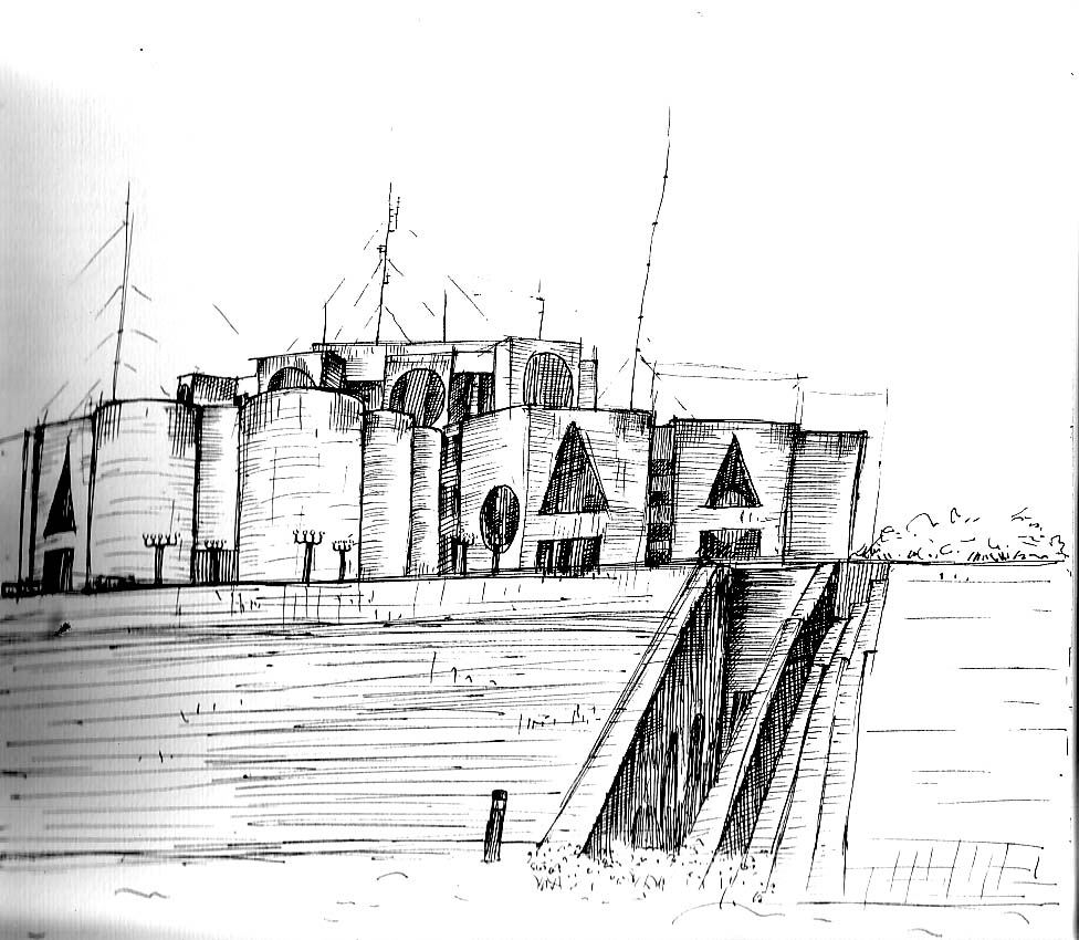 976x850 Where Every Sketche Says Something...... City Scape Sketch - Bangladesh Sketch