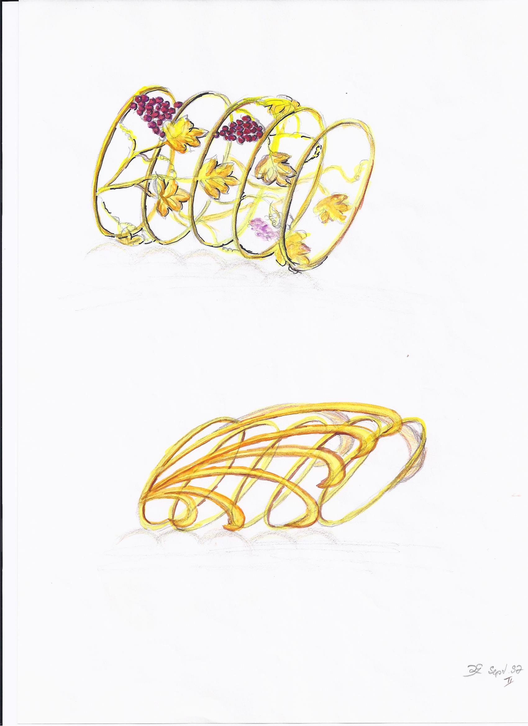 1700x2337 Sketches Jewellery By Ruth - Bangle Sketch