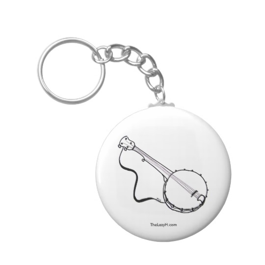 540x540 Simple Banjo Sketch Keychain - Banjo Sketch